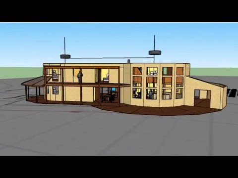 4 bedroom 3 bath California Round House Design concept 1