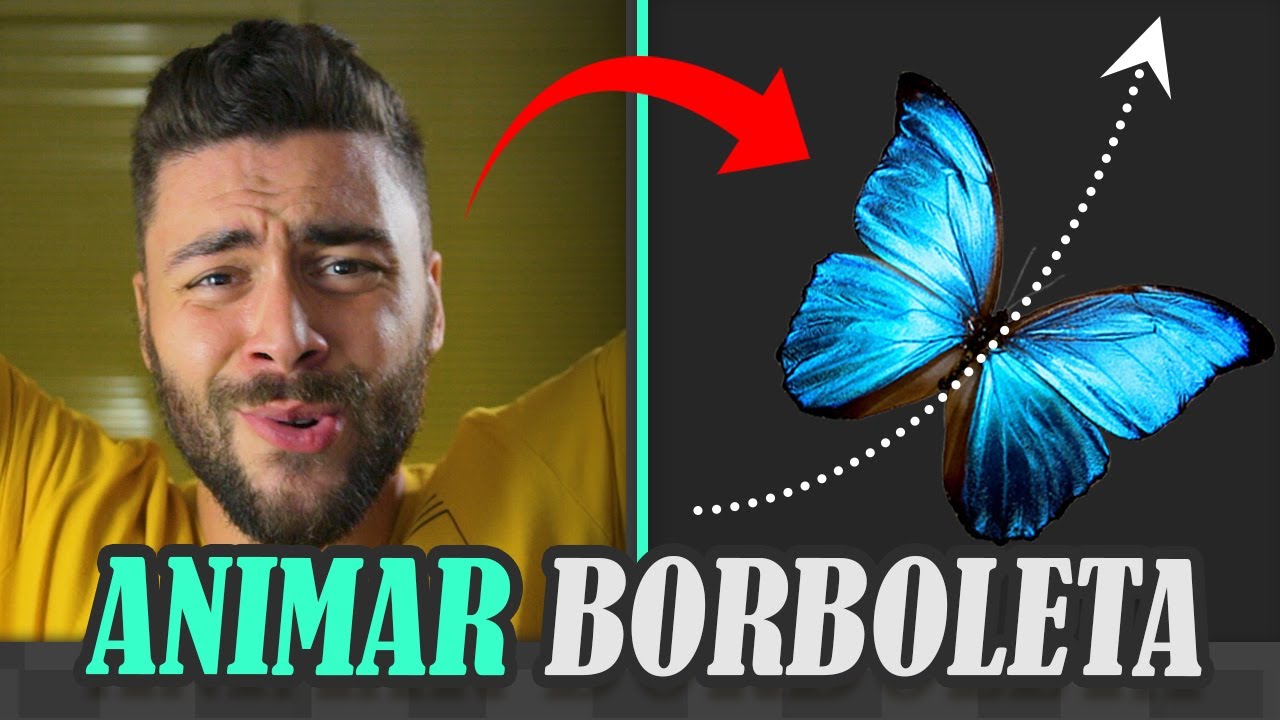 Como animar BORBOLETA VOANDO no After Effects | Tutorial After Effects