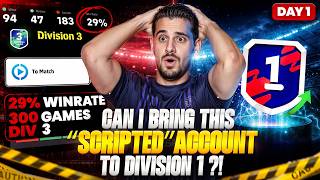 CAN I BRING THIS “SCRIPTED” ACCOUNT TO DIVISION 1?! 💀 29% WINRATE • 300 GAMES • DIV 3 🔥 DAY 1