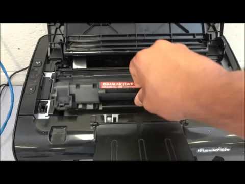How to replace the toner cartridge on an hp laserjet printer...