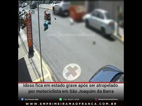 Idoso fica em estado grave após ser atropelado por motociclista em São Joaquim da Barra