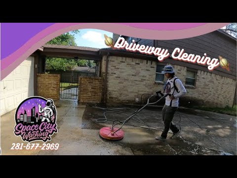 Residential pressure washing results video by Space City Washing