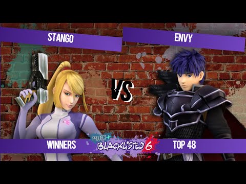 Blacklisted 6 Top 48 - Stango (Zero Suit Samus) vs Envy (Ike)