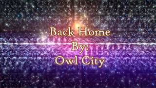 Owl City Back Home (Lyric Video)
