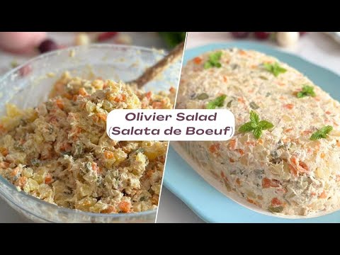 Olivier Salad (Salata de Boeuf) Traditional Romanian Salad