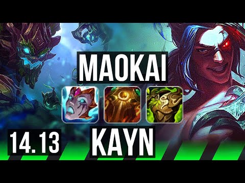 MAOKAI vs KAYN (JGL) | 6/0/14, 66% winrate, Dominating | NA Diamond | 14.13