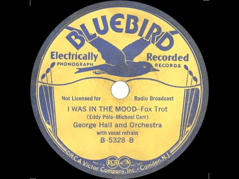 1933 George Hall - I Was In The Mood (Loretta Lee, vocal)