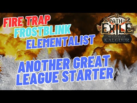 PoE 3.25: Another great League Start build | Fire Trap Frostblink Elementalist