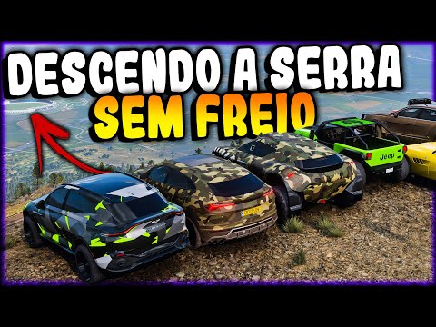 O CHORÃO ATACA NOVAMENTE - DESCENDO A SERRA SEM FREIO FORZA HORIZON 5 ONLINE