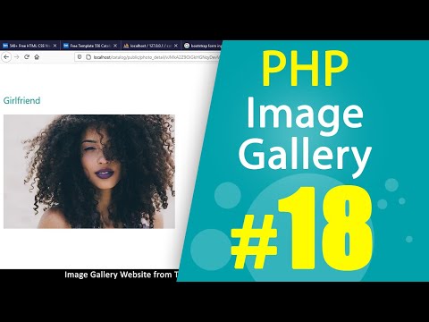 PHP Image gallery website from HTML template Tutorial Part18 | MVC OOP | Quick programming