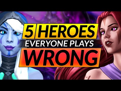 5 Heroes EVERYONE PLAYS WRONG - Do THIS Instead - Simple Tips and Tricks - Dota 2 Guide
