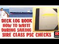 DECK LOG BOOK HOW TO WRITE DURING SAILING SIRE CLASS PSC PREPARATIONS 3RD OFFICER 2ND OFFICER JOB