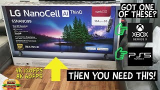 LG NanoCell 8K TV For XBOX Series X & PS5! 4k 120fps/8k 60fps gaming! LG 65NANO996NA 65" 8K TV!