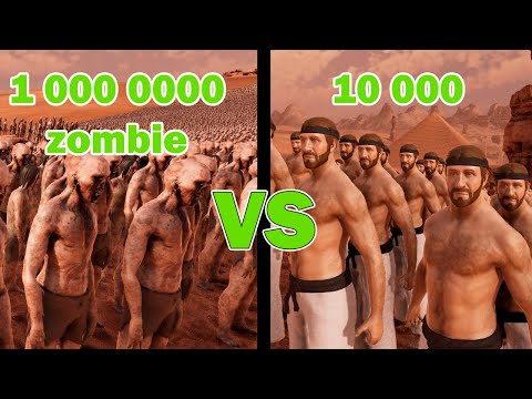 Chuck Norris 10000 VS Zombie 1000000 - Ultimate Epic Battle Simulator 2