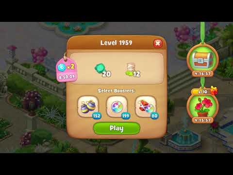 Gardenscapes Level 1959 With No Boosters