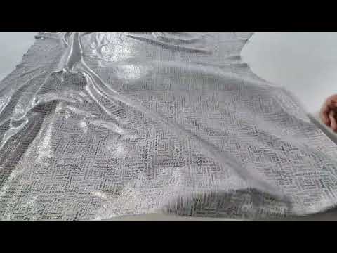 SILVER METALLIC COWSUEDE  1073