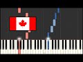Canada National Anthem - O Canada (Piano Tutorial)