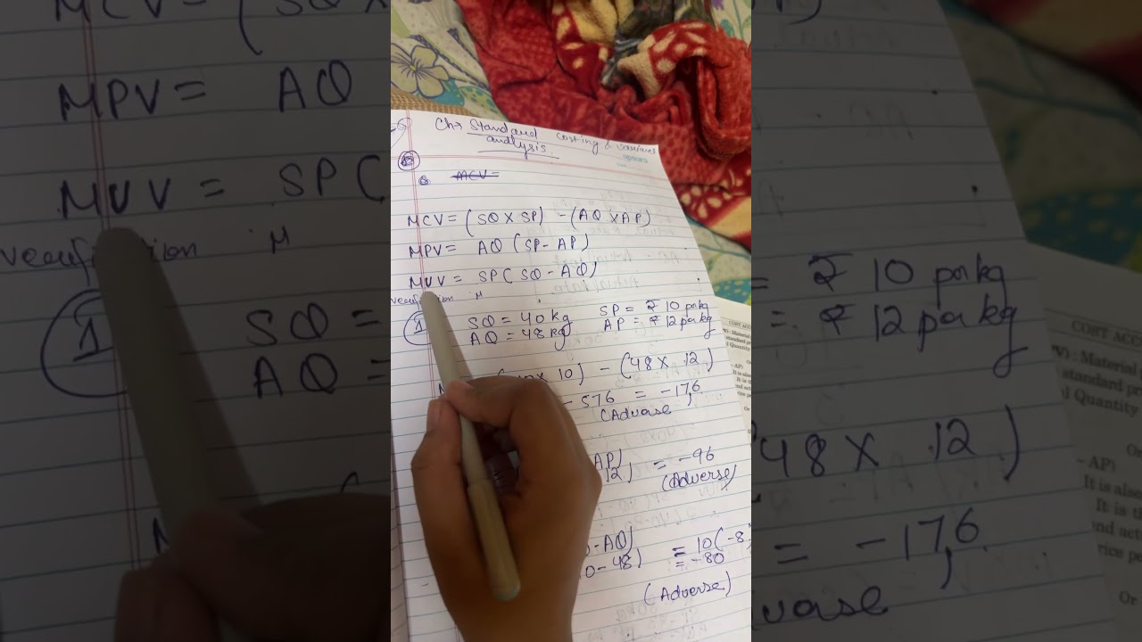 Standard costing and variance analysis part one