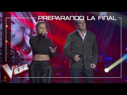 Javi Moya and Karol G rehearse in the set 'Dicen' | Preparing the Final | The Voice Of Spain 2019