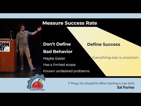 devopsdaysNYC 2023 - Sal Furino - 9 Things You Should Do When Starting to Use SLOs