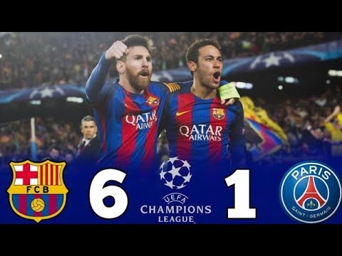 ريمونتادا برشلونة الاسطورية امام باريس سان جيرمان 6-1 🤯 جنون عصام الشوالي 🔥