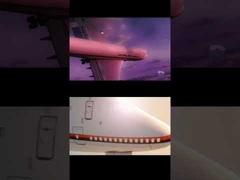 Japan Airlines 123 Crash (Old VS New Animation)