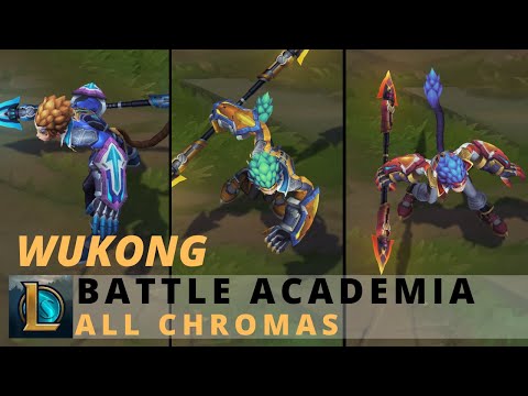 Battle Academia Wukong All Chromas - League of Legends