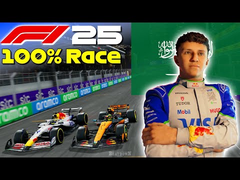 F1 25 - Hadjar's Rise To Glory #5: 100% Race Jeddah