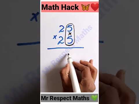 Multiplication Tricks | Math tricks | 25*25 #shorts #maths