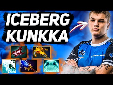 Айсберг играет в потную часовую катку | Iceberg Kunkka | Dota 2
