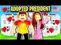 Adopted By The President Of Roblox Brookhaven.. 😲😊