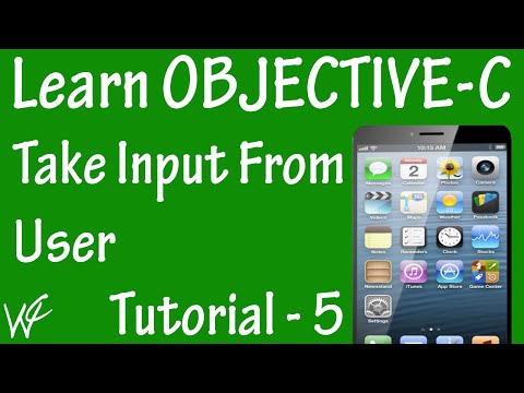 Free Objective C Programming Tutorial for Beginners 5 - Take Input From User in Objective C