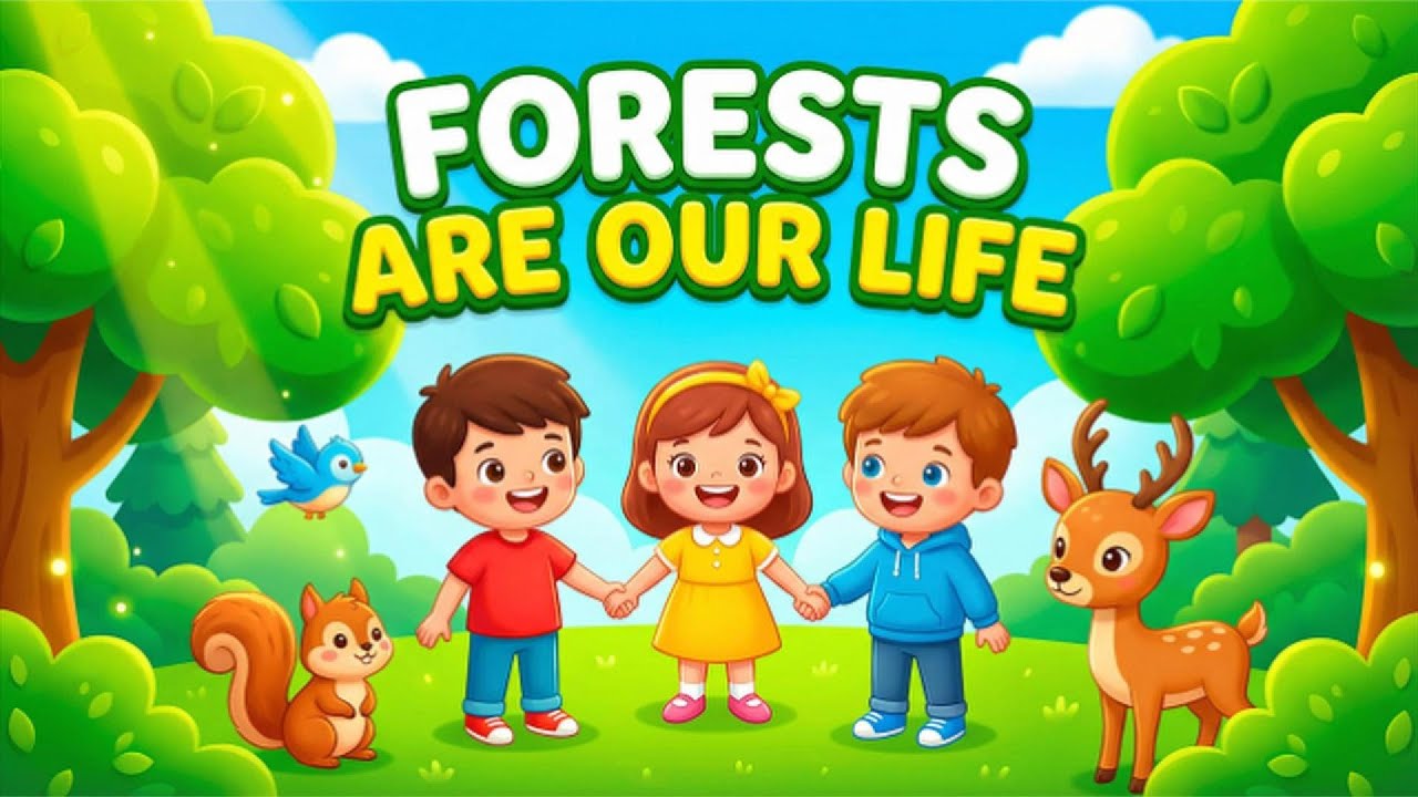 Educational Environmental Video For Kids - Forests Are Our Life  | Kids Song About Nature & Trees