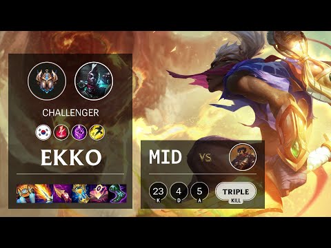 Ekko Mid vs Viktor - KR Challenger Patch 10.24