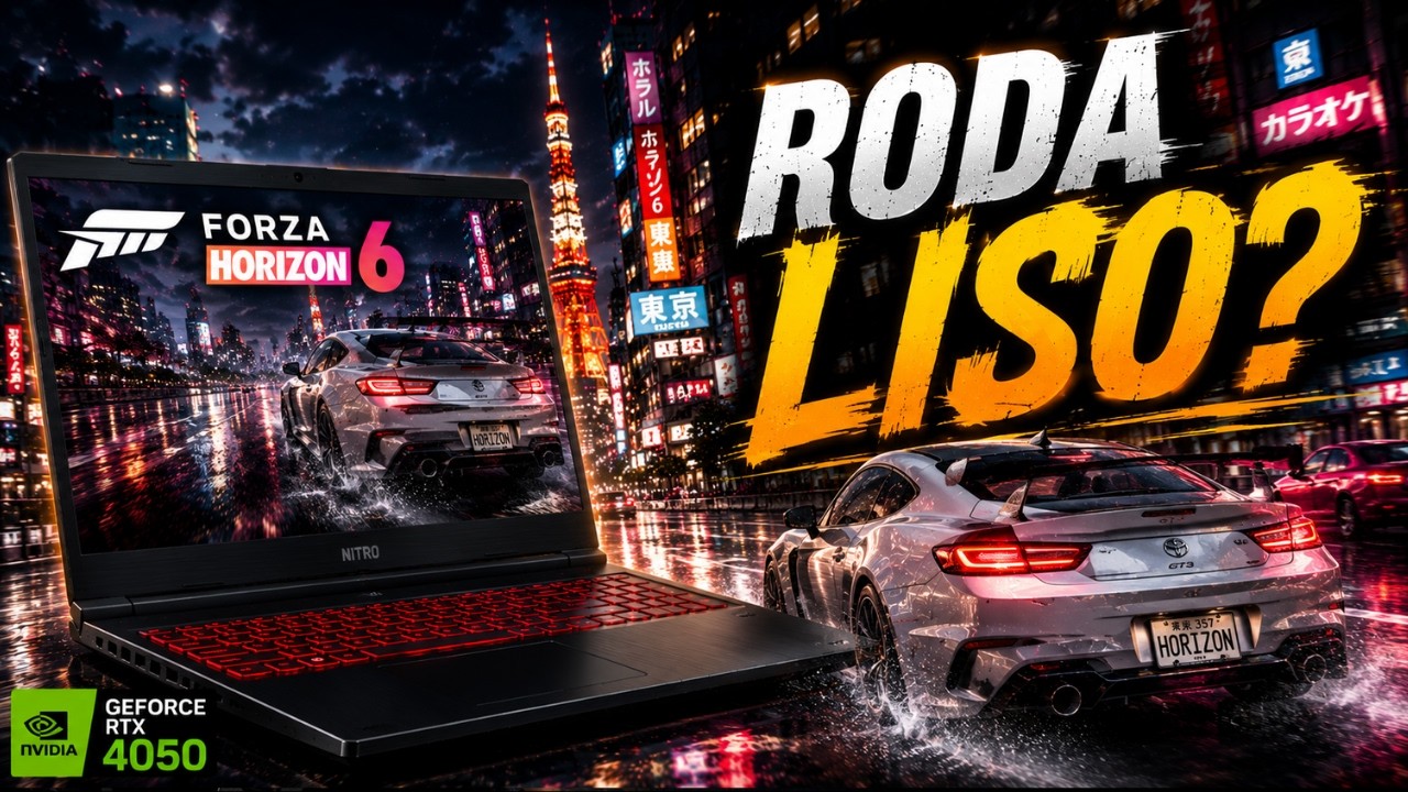 Miniatura da avaliação em vídeo de Notebook Acer Nitro V15 ANV15-52-77BG Intel Core i7-13620H 16GB SSD 512GB RTX 4050 15.6" Windows 11