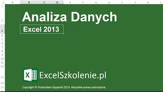 Analiza Danych - Kurs: Excel Dla Ekspertów