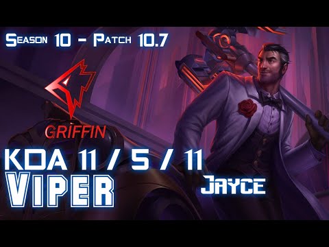 GRF Viper JAYCE vs EZREAL ADC - Patch 10.7 KR Ranked