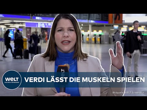 WARNSTREIK BEI LUFTHANSA: Verdi legt die Kranich-Airline lahm | WELT Thema