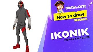How to draw Ikonik | Fortnite season 8 step-by-step drawing tutorial