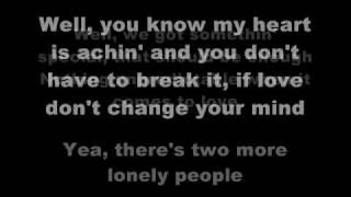 Miley Cyrus - Two more lonely people (with lyrics)