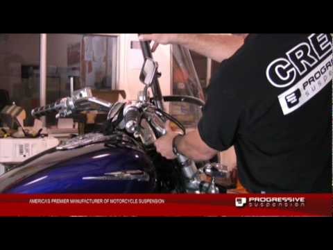 Progressive Drop-in Fork Spring Lowering Kit -  Installation