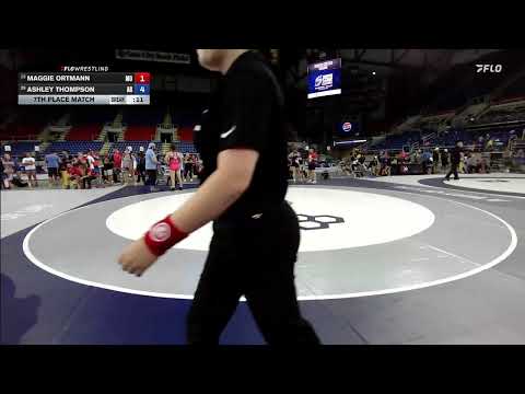 USMC Junior & 16U Nationals | 145 lbs Junior Girls Freestyle | Maggie Ortmann vs Ashley Thompson
