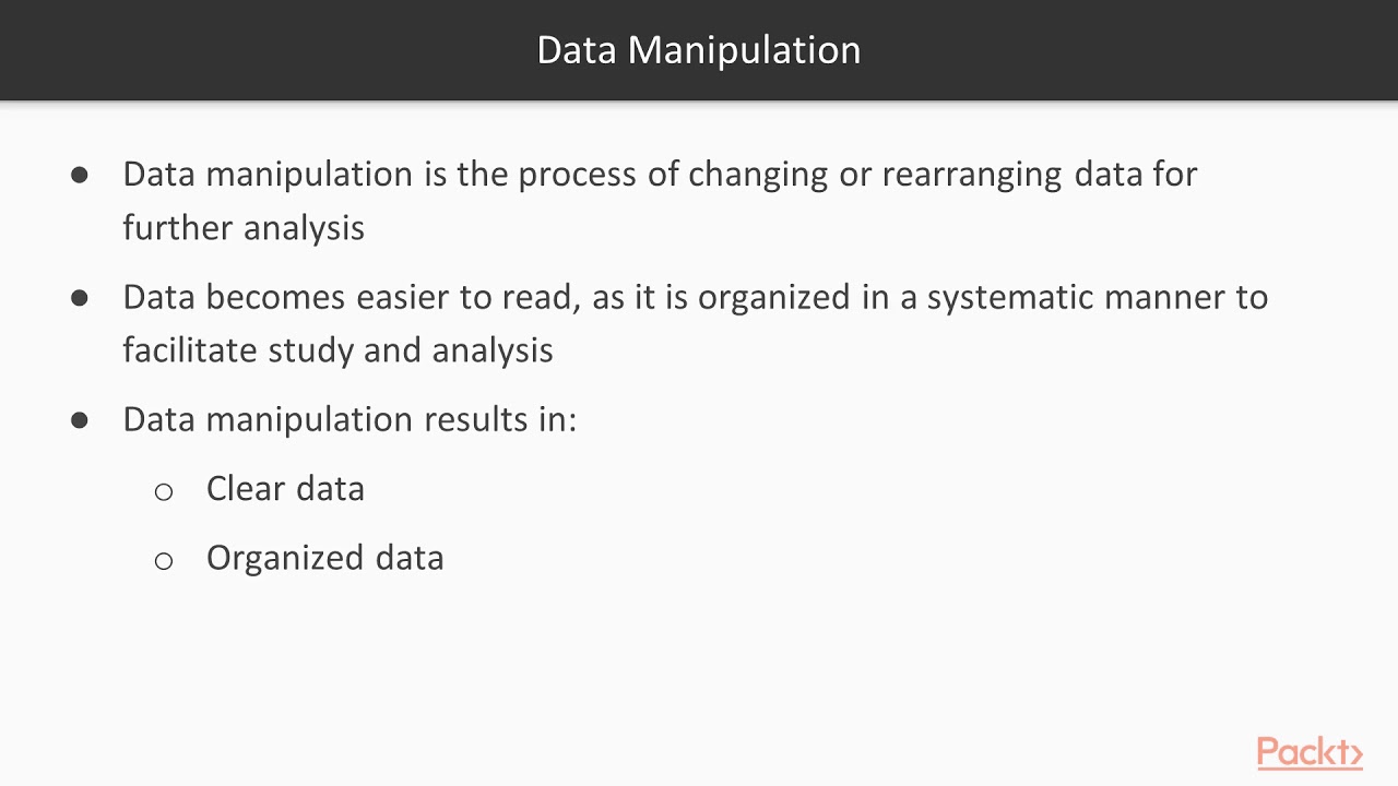 SAS in Practice: What is Data Manipulation? |packtpub.com