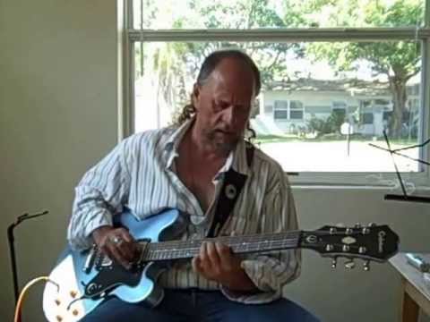 Electric Blues, Heavy Classic Rock Guitar Improvisation Epiphone 335 Dot Mustang 3