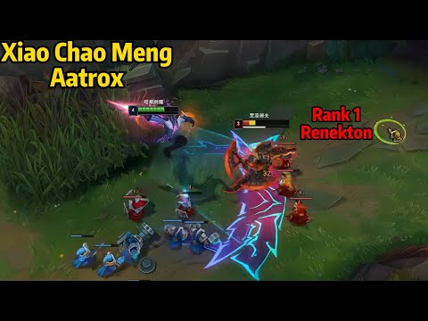 Xiao Chao Meng Aatrox: How to DESTROY Rank 1 Renekton with Aatrox!