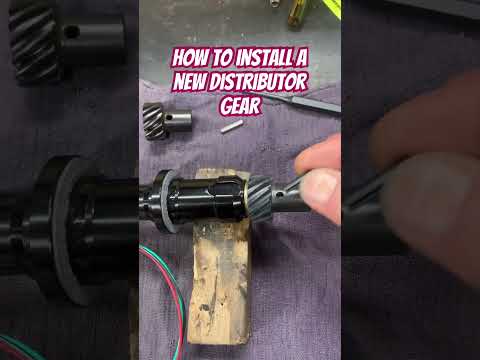 How to install a new distributor gear. #howto #enginediyshop #diy