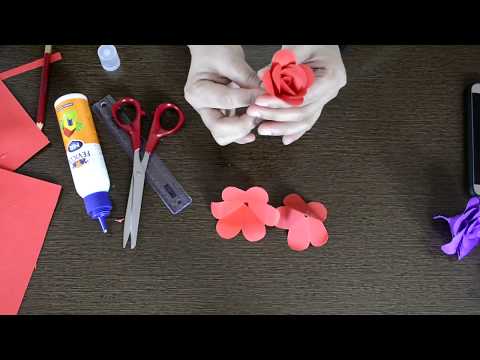 DIY Paper Rose Tutorial - Handmade Paper Rose Flower Step by Step