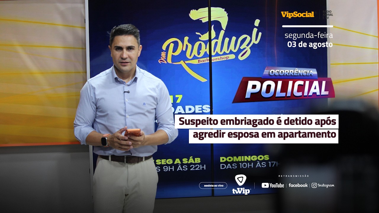 Principais notícias das Ocorrências Policiais desta segunda-feira, dia 03 de agosto