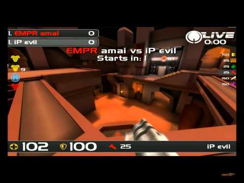 Zotac QuakeLive Duel Cup #125 Final: Evil VS Amai (English Commentary By Zoot)