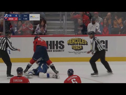 Tom Wilson Drops 🥊 Gloves 🥊 With Curtis Douglas